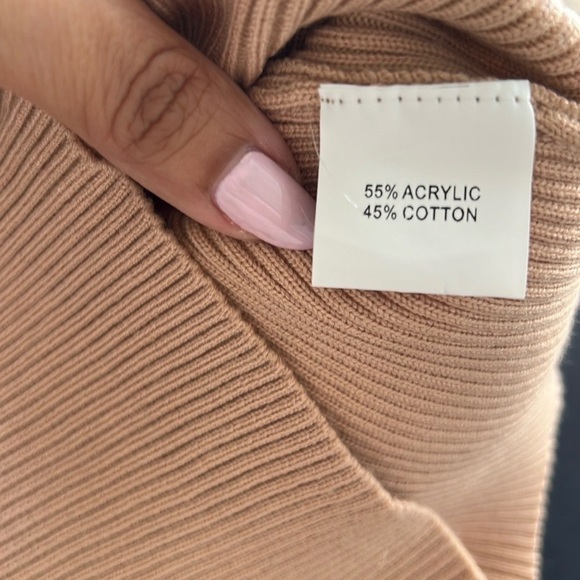 NWT DISSH Aymie Latte Zip Knit Mini Dress - Picture 5 of 7